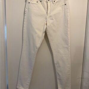 Banana Republic White Curvy Skinny Pants